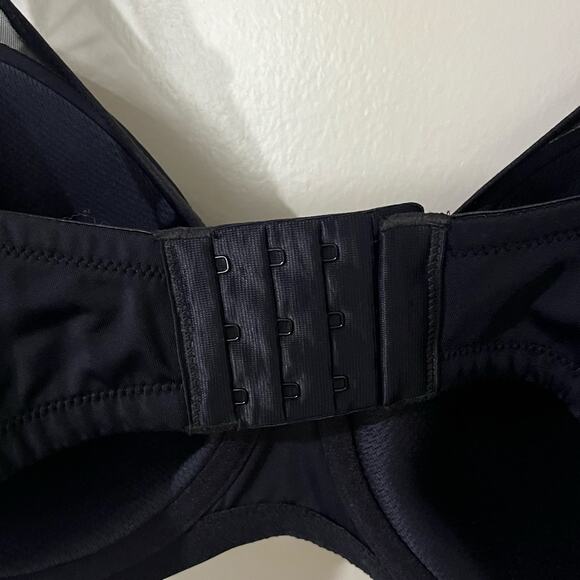 Vanity Fair Bra Illumination Full Figure Underwire Contour 36DD Black Mesh - Picture 3 of 7